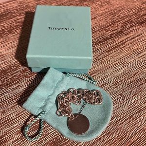 AUTHENTIC Tiffany & Co. Circle Tag Chain Link Bracelet